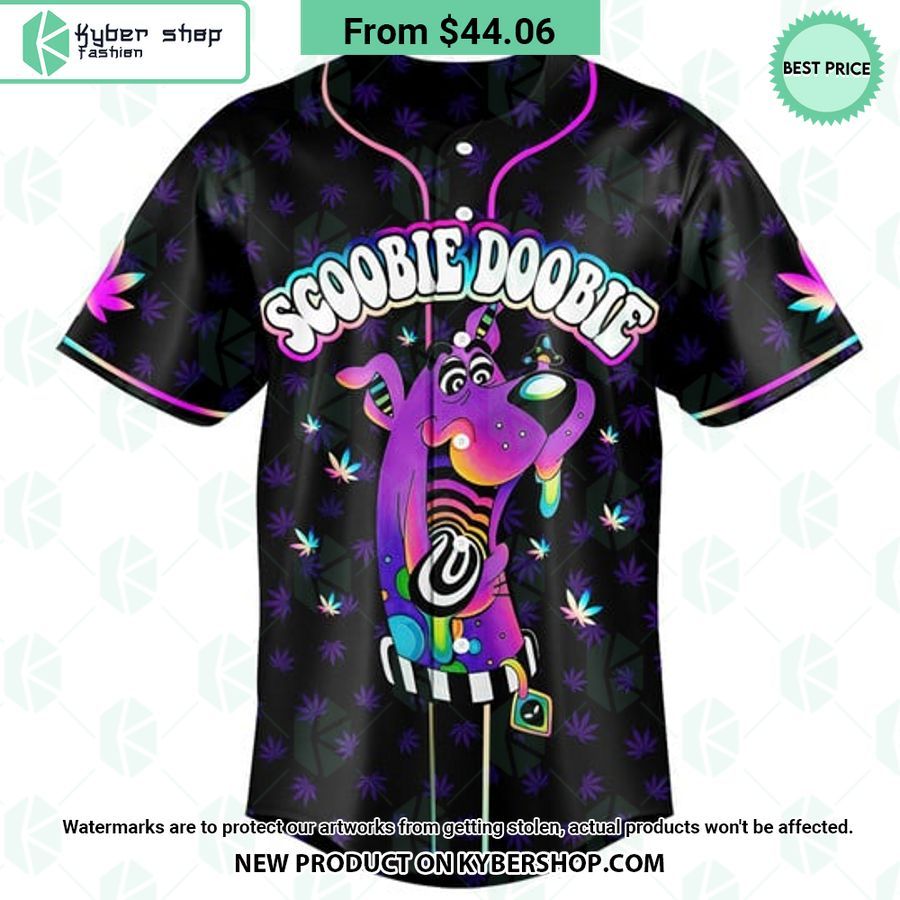 Scooby Doobie Weed Trippy Baseball Jersey