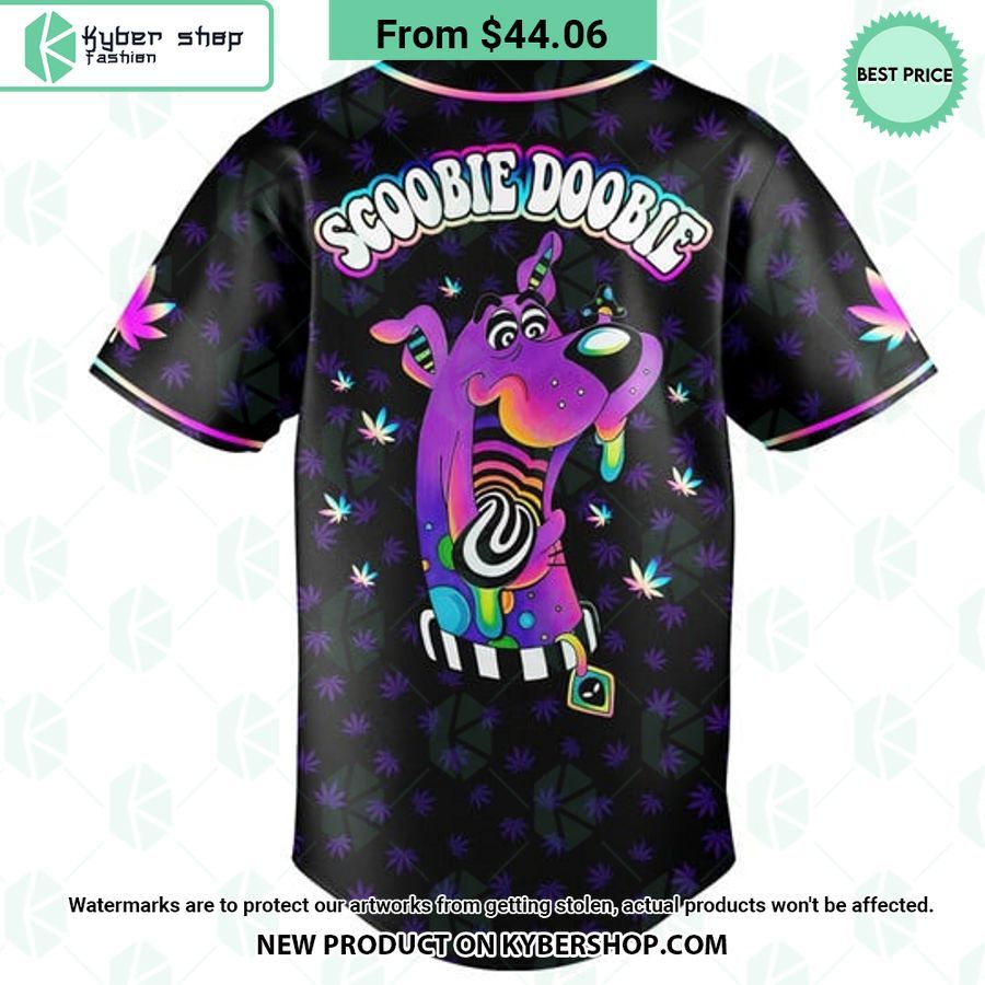 Scooby Doobie Weed Trippy Baseball Jersey