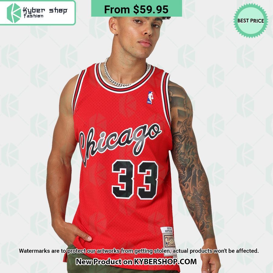 Scottie Pippen 33 Chicago Bulls Home Basketball Jersey