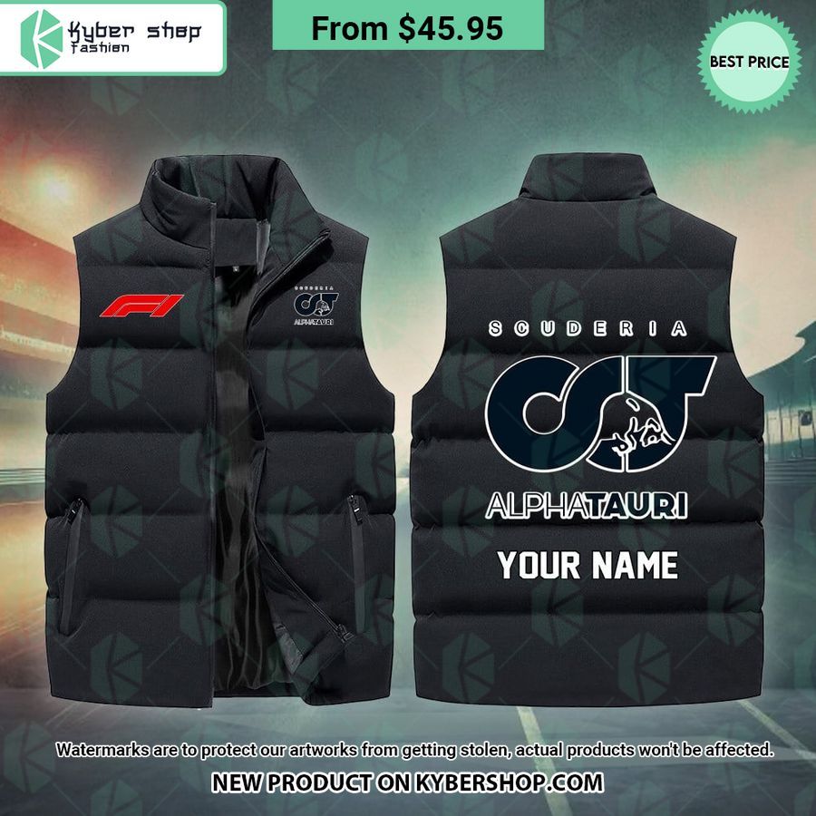 Scuderia AlphaTauri F1 CUSTOM Sleeveless Puffer Down Jacket