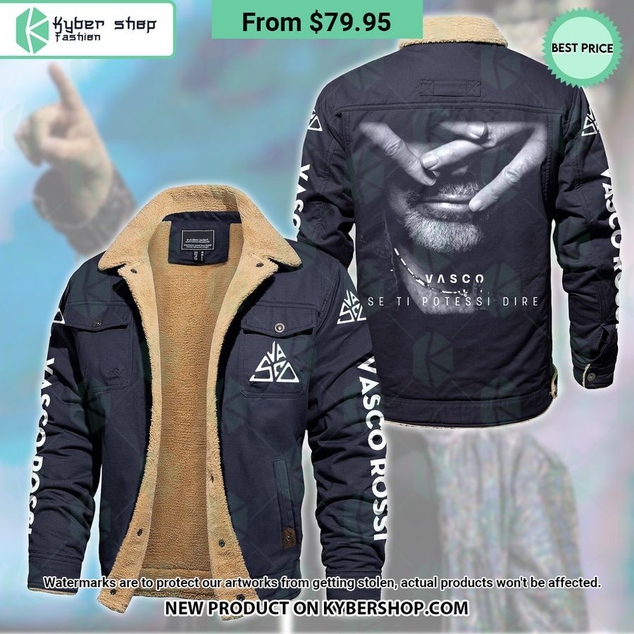 Se ti potessi dire Vasco Rossi Fleece Leather Jacket