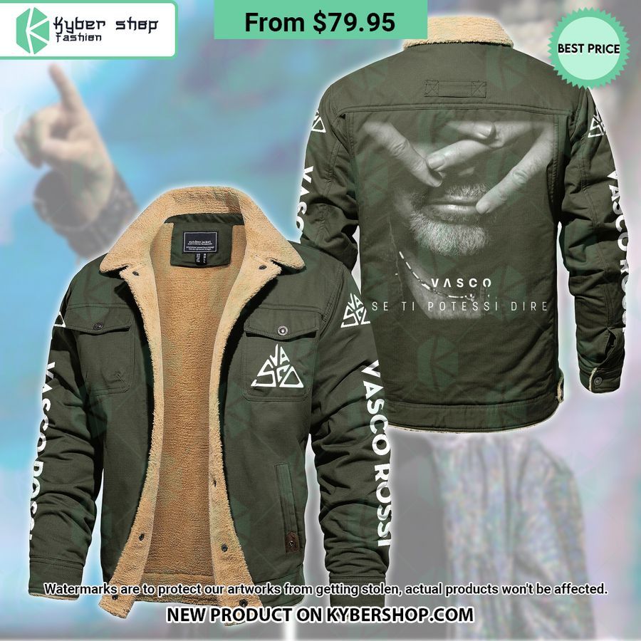 Se ti potessi dire Vasco Rossi Fleece Leather Jacket