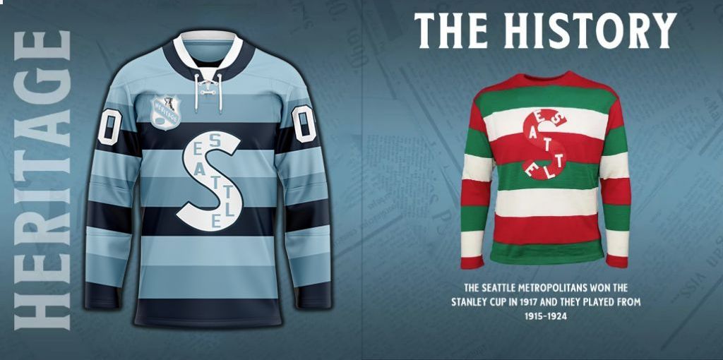 Seattle Kraken Heritage Concepts team logo Hockey Jersey