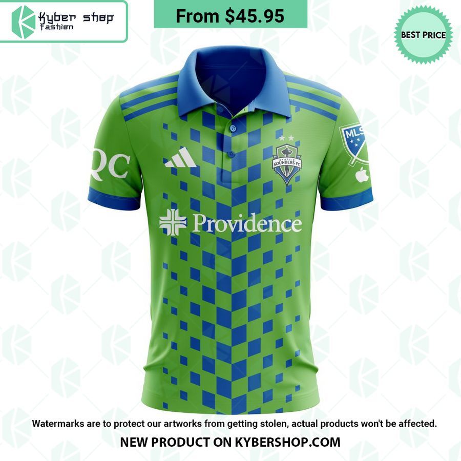 Seattle Sounders FC 2023 Home Legacy Green MLS CUSTOM Polo Shirt