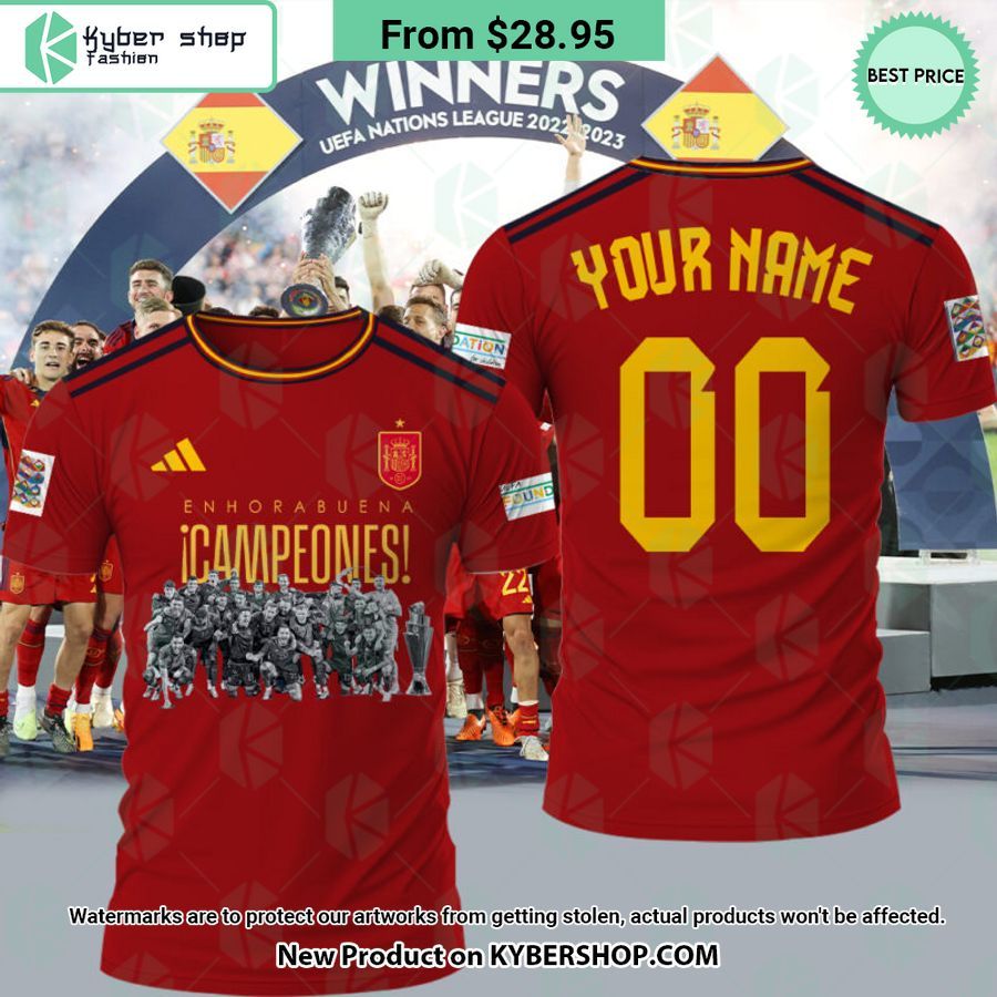 Selección Española de Fútbol Enhorabuena Campeones UEFA 2023 Shirt