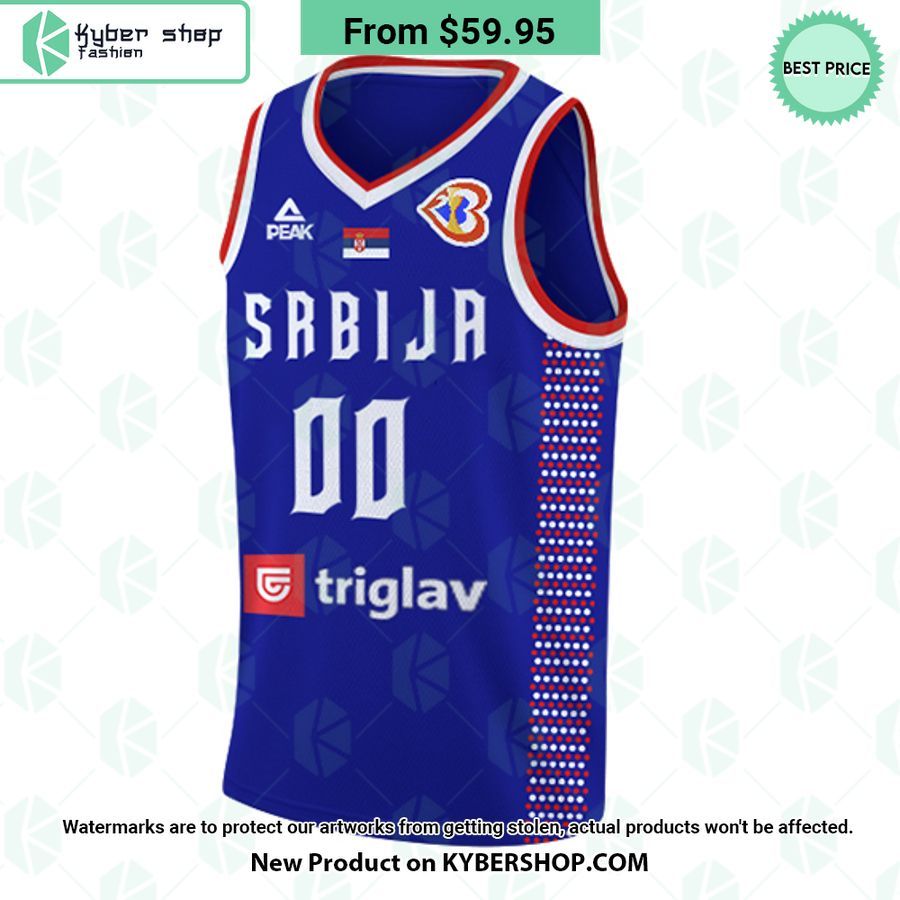 Serbia FIBA Basketball World Cup 2023 CUSTOM Basketball Jersey