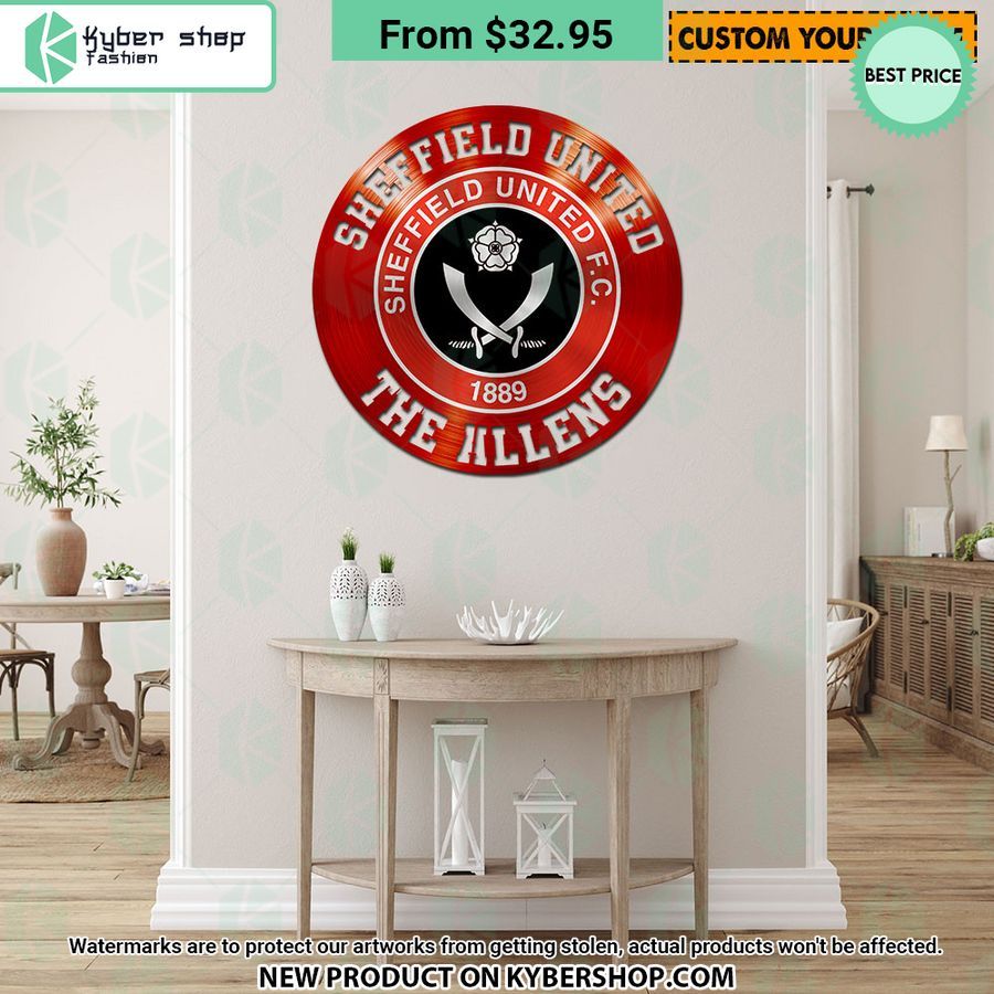 Sheffield United CUSTOM Metal Sign