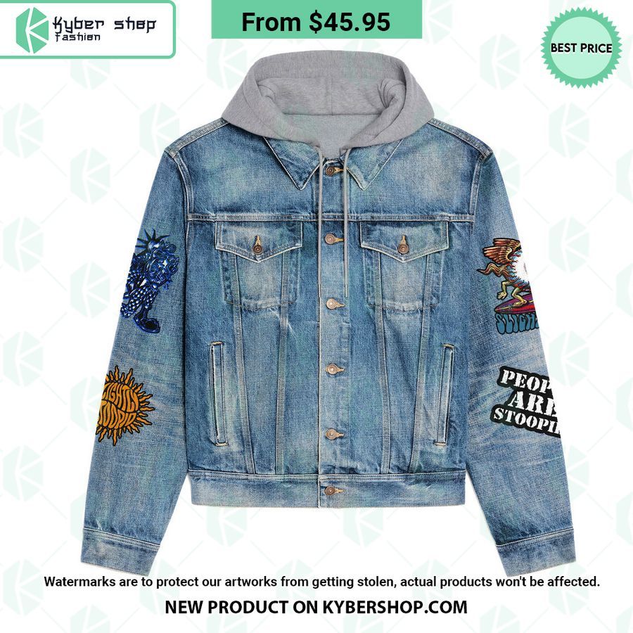 Slightly Stoopid Hooded Denim Jacket