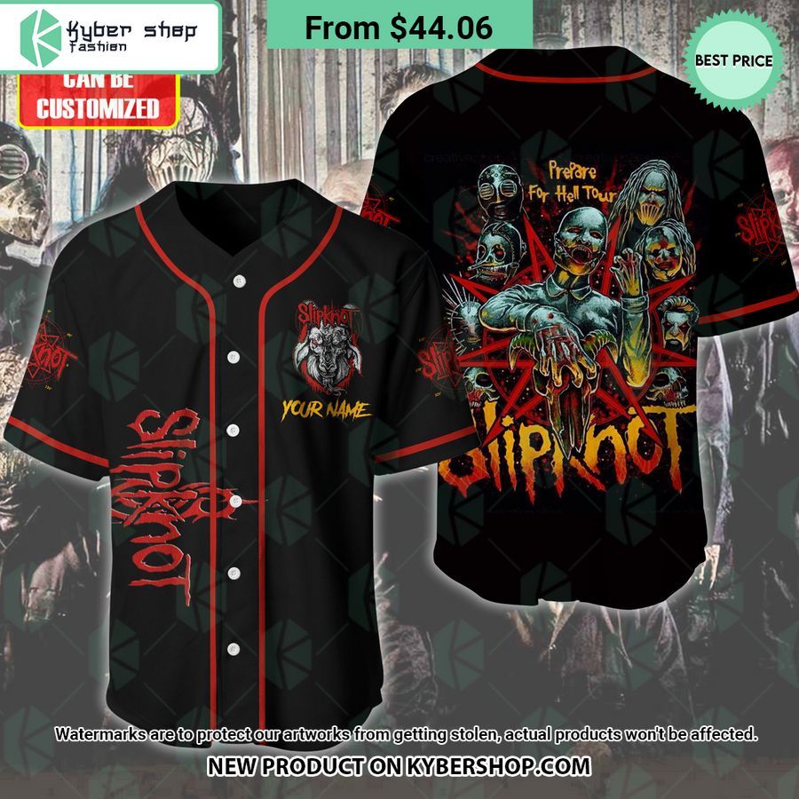 Slipknot Prepare for Hell Tour CUSTOM Baseball Jersey