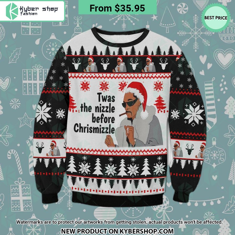 Snoop Dogg Twas The Nizzle Before Chrismizzle Sweater