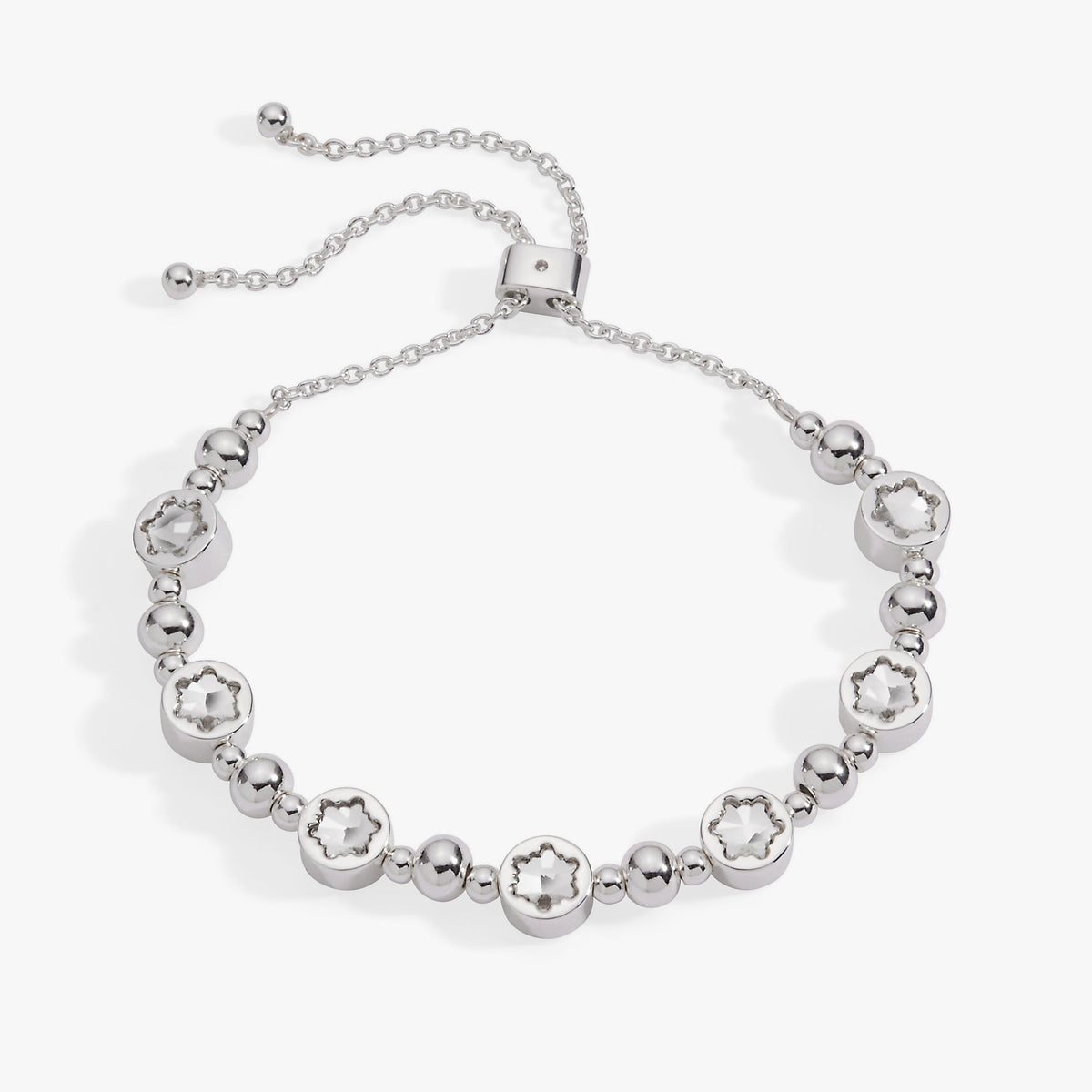 Crystal Snowflake Beaded Bolo Bracelet T-Shirts