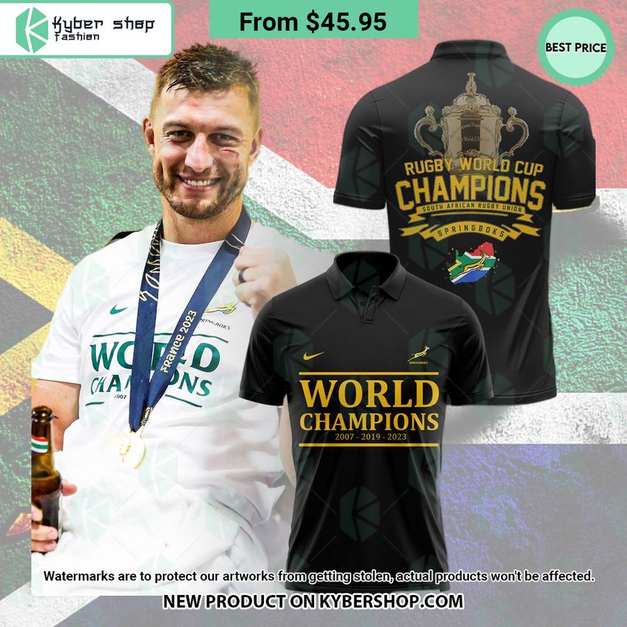 South Africa Rugby World Cup Champions 2023 Polo Shirt