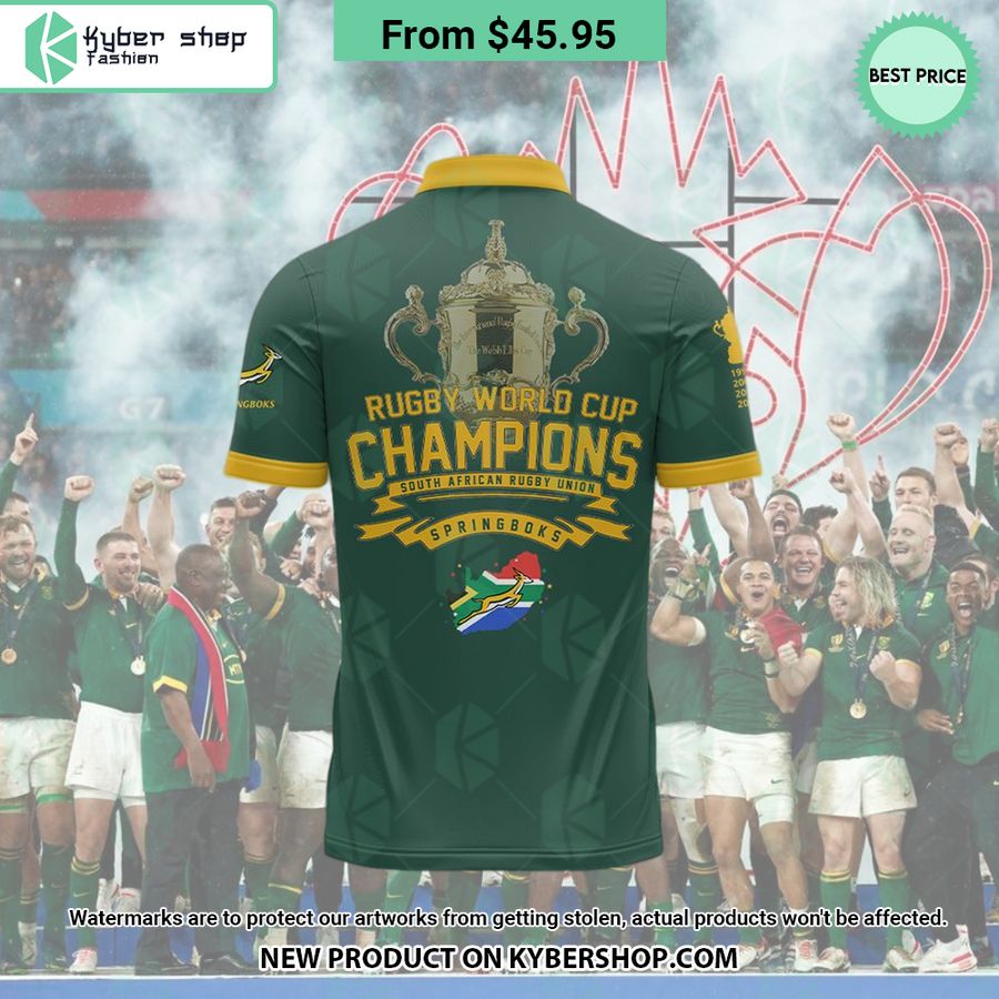South Africa Rugby World Cup Champions Springboks Polo Shirt