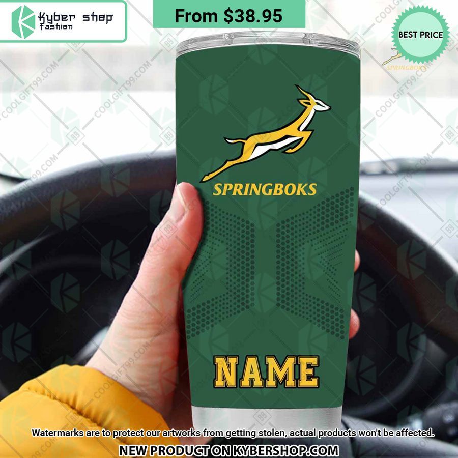 South Africa Springboks CUSTOM Tumbler