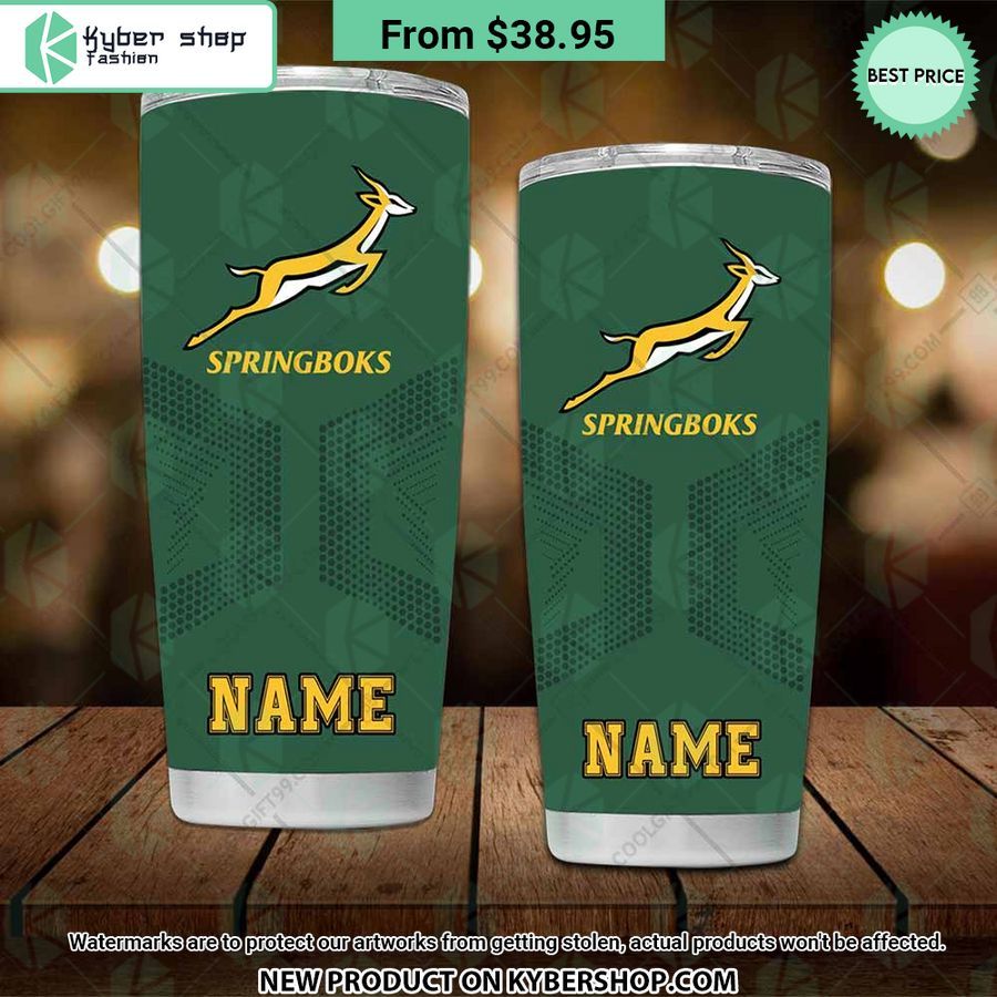 South Africa Springboks CUSTOM Tumbler