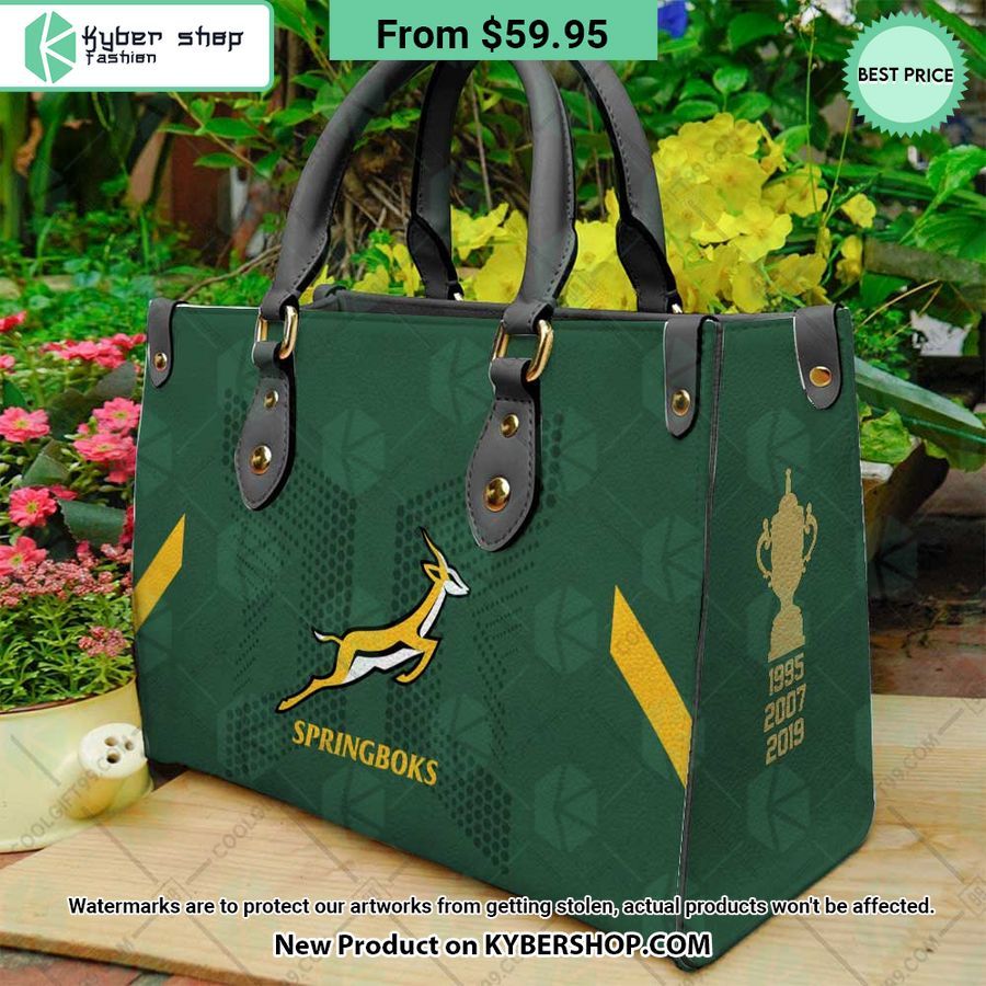 South Africa Springboks Leather Handbag