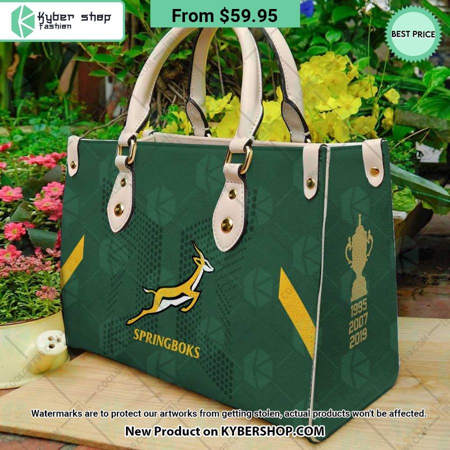 South Africa Springboks Leather Handbag