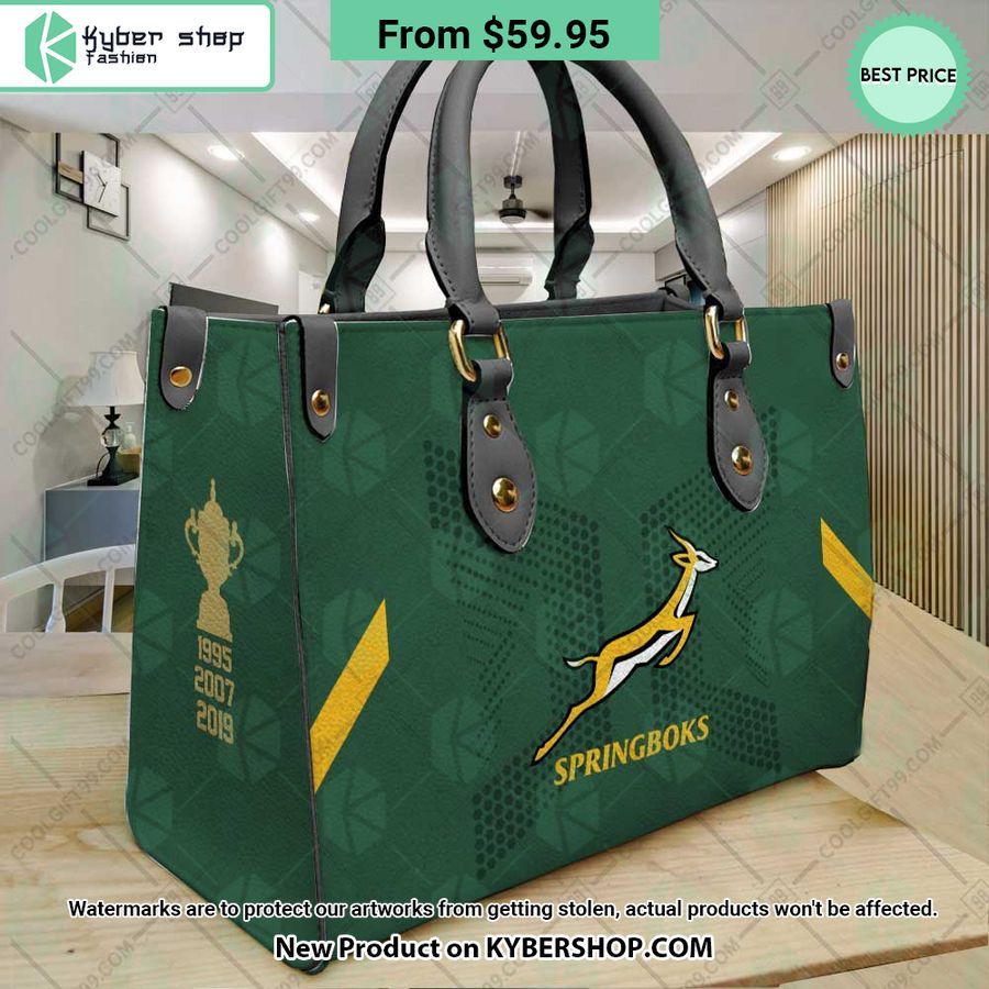 South Africa Springboks Leather Handbag