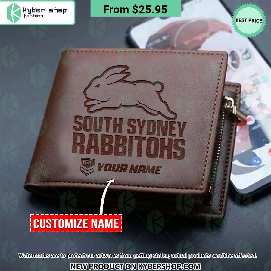 South Sydney Rabbitohs NRL Leather Wallet