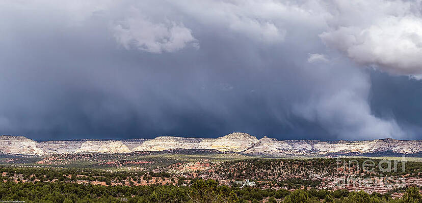 Southern Utah Spring Storm Panorama Print Unisex , , , Long Sleeve Tee