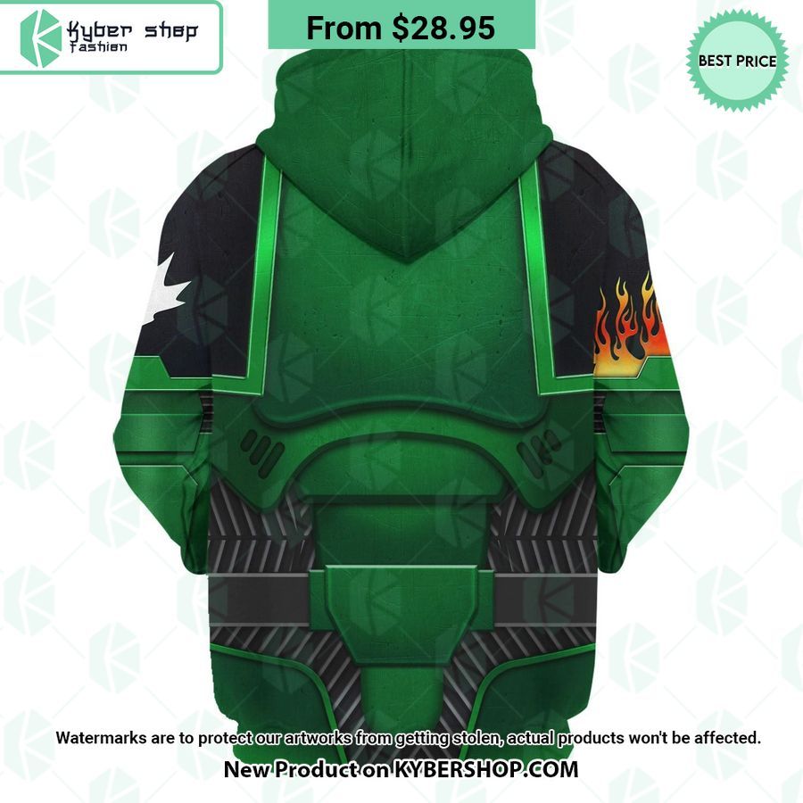 Space Marines Salamanders Costume Warhammer 40K Hoodie