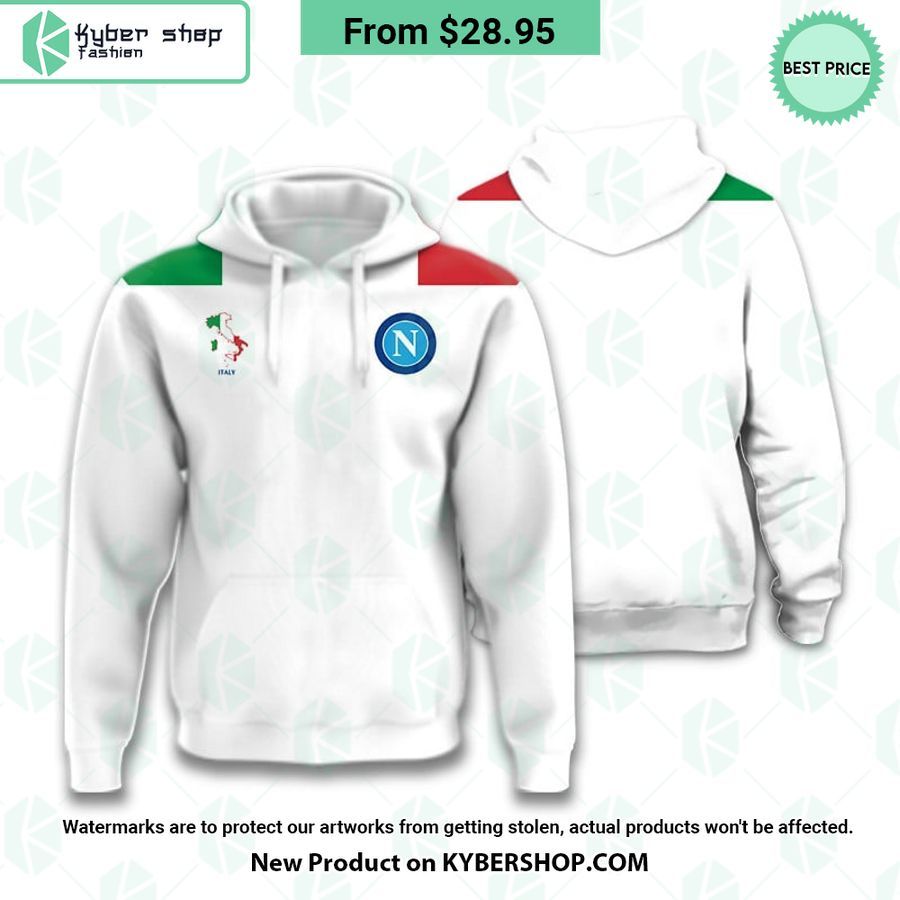 SSC Napoli Italy Flag Hoodie