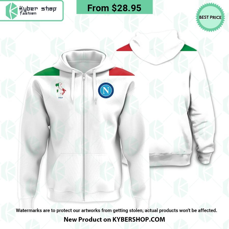 SSC Napoli Italy Flag Hoodie