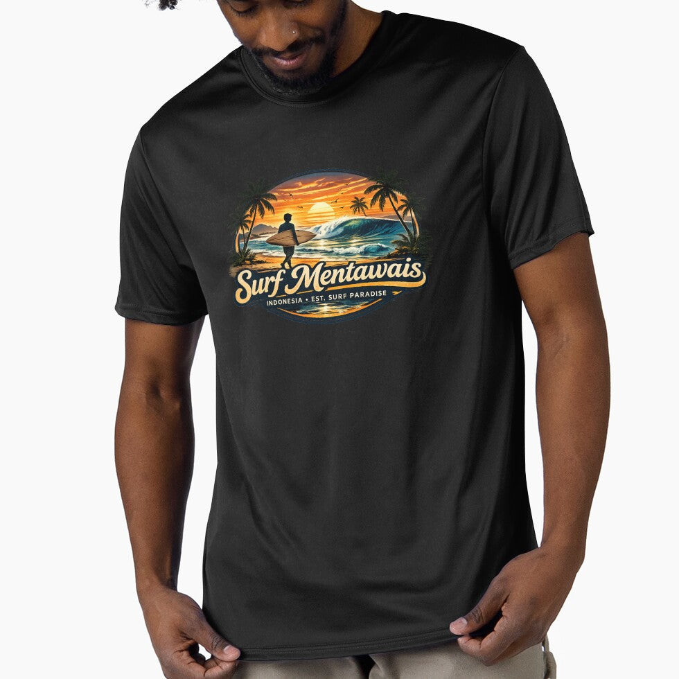 Surf Mentawais Indonesia Vintage by VintageImageInc Unisex , , , Long Sleeve Tee