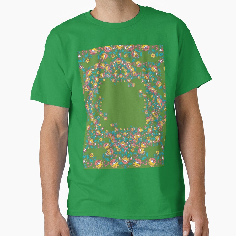 Flower Print by Moni3572 Unisex , , , Long Sleeve Tee