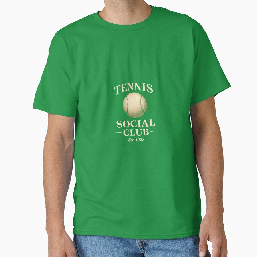 Vintage Tennis Social Club Est 1928 Preppy Aesthetic by BeataPrint