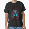 Anime Man Dreaming about Hell Demons and Devils by Bubblebuk Unisex , , , Long Sleeve Tee