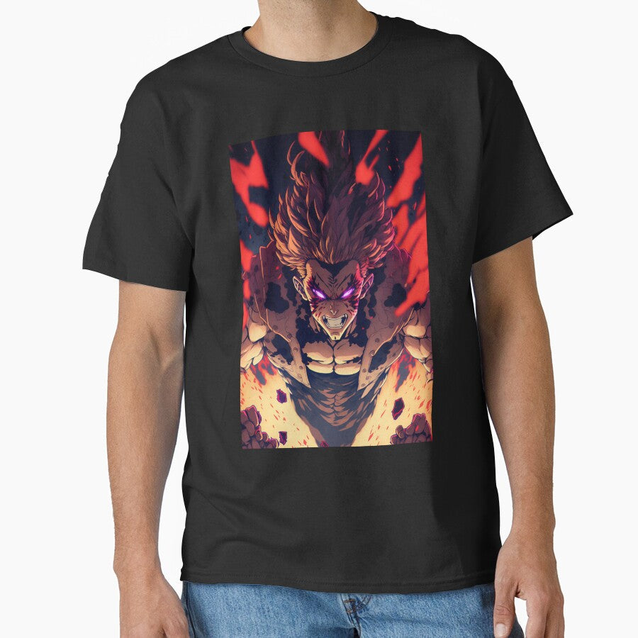 Anime Demon hero Ascending from Hell by Bubblebuk Unisex , , , Long Sleeve Tee