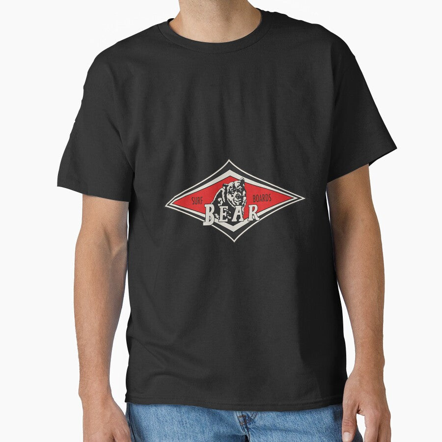 Vintage Surfing Bear Big Wednesday Cult Surfboard Red Surf Logo Diamond Retro by WendyMoore118