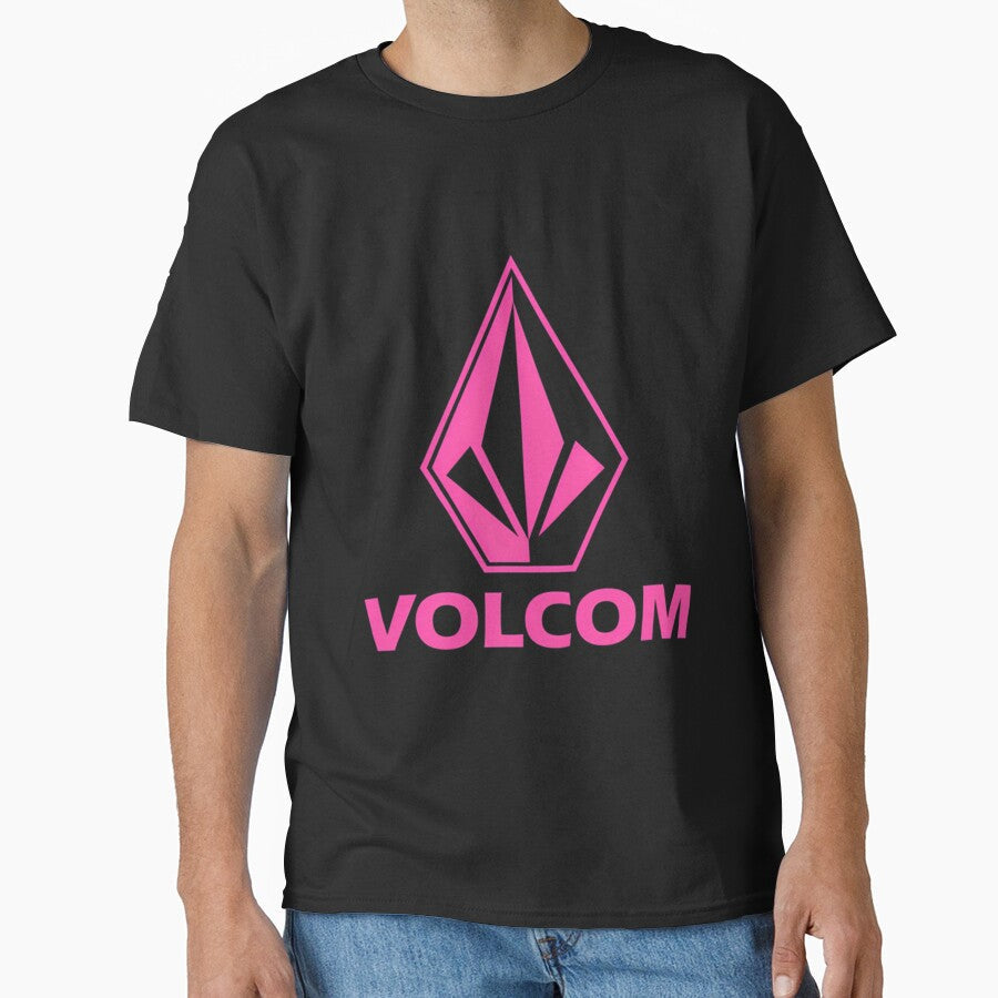 Pink Volc Surfing Logo by PaulNormand4 Unisex , , , Long Sleeve Tee
