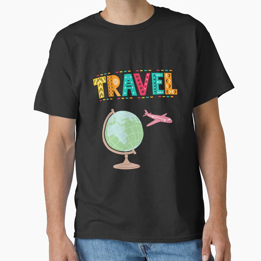 TRAVEL by Highhocreations Unisex , , , Long Sleeve Tee