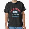 I feel Proud to be fitness trainer retro by bumperapparels Unisex , , , Long Sleeve Tee