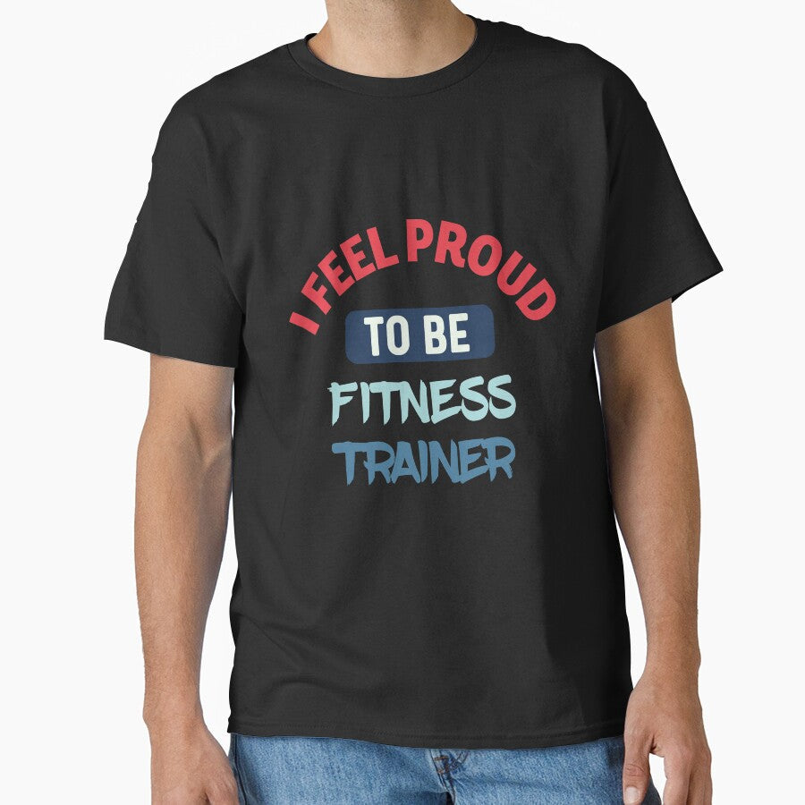 I feel Proud to be fitness trainer retro by bumperapparels Unisex , , , Long Sleeve Tee