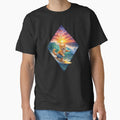Cat Surfing Sunset Art by Planetporridge Unisex , , , Long Sleeve Tee