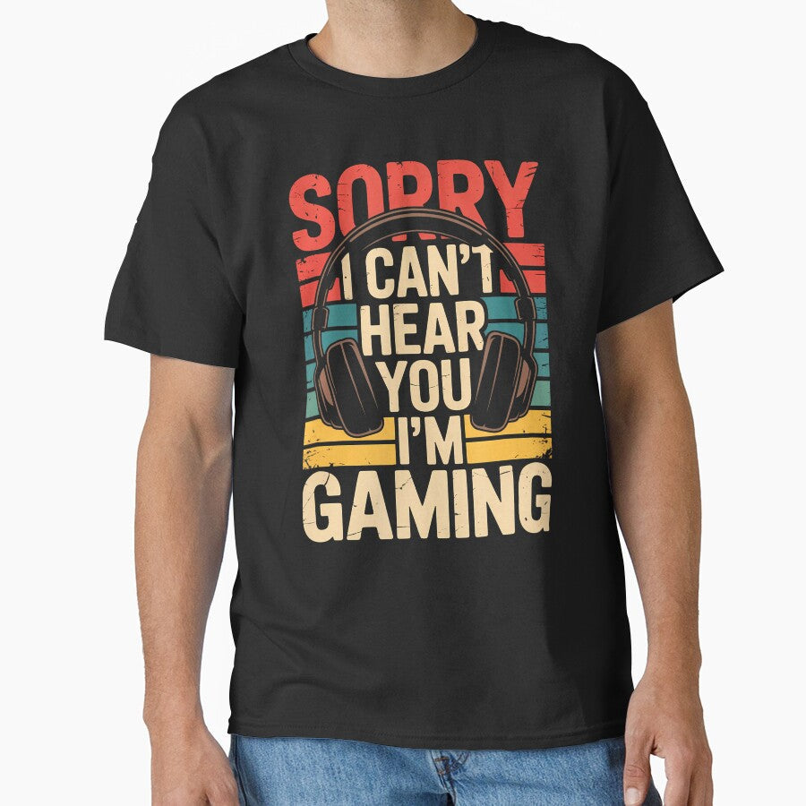 Sorry I Can't Hear You I'M Gaming by CandyceMillie Unisex , , , Long Sleeve Tee