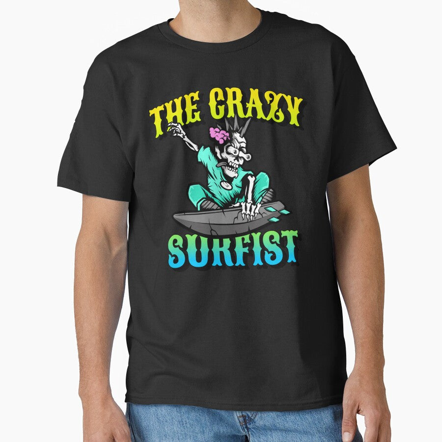 THE CRAZY SURFIST by MJ96-PRO Unisex , , , Long Sleeve Tee
