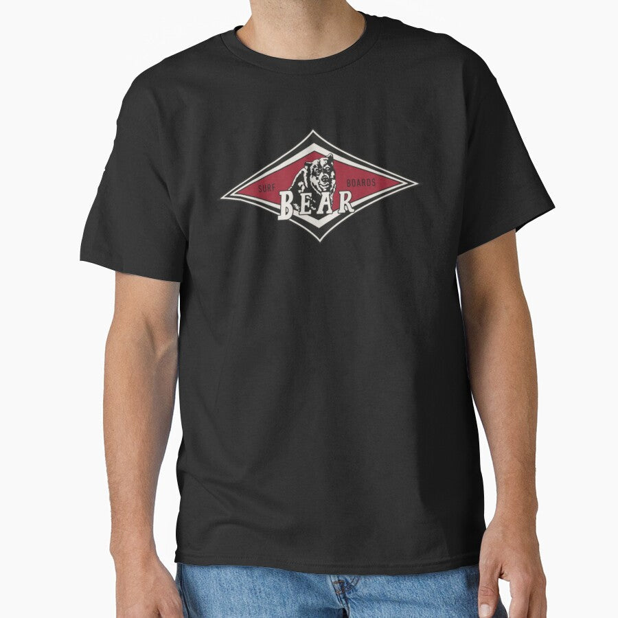 Surfing Bear Big Wednesday Cult Surfboard Surf Diamond by Nilesh Kantharia Unisex , , , Long Sleeve Tee