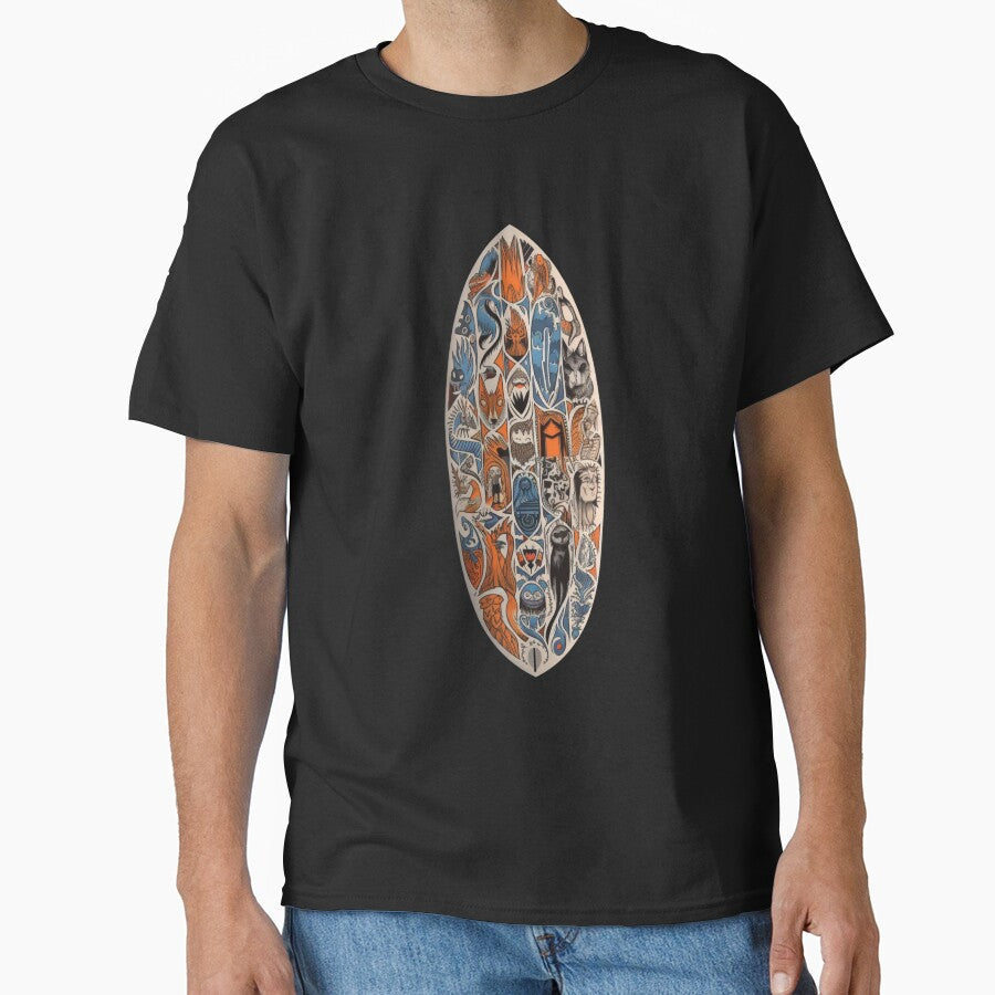 Color surfing board by HarriPaloma Unisex , , , Long Sleeve Tee