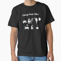 Things that i like - text based & icons design - White text by Nemesiscrowd Unisex , , , Long Sleeve Tee