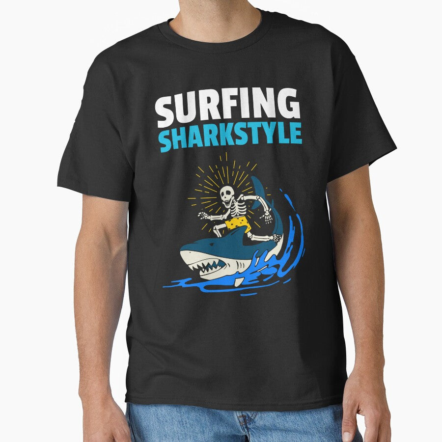 SURFING SHARKSTYLE by MJ96-PRO Unisex , , , Long Sleeve Tee