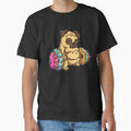 Pug Donut Deadlift Fitness Bodybuilder Dog Foodie by ninapfvu Unisex , , , Long Sleeve Tee
