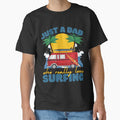 Just a Dad Who Loves Surfing Blue by to-esu Unisex , , , Long Sleeve Tee
