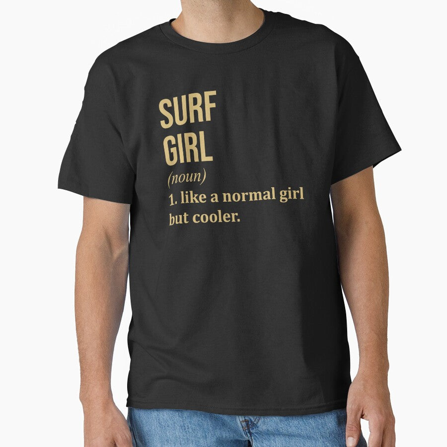 Surf Girl Definition in Gold by XCIV Unisex , , , Long Sleeve Tee