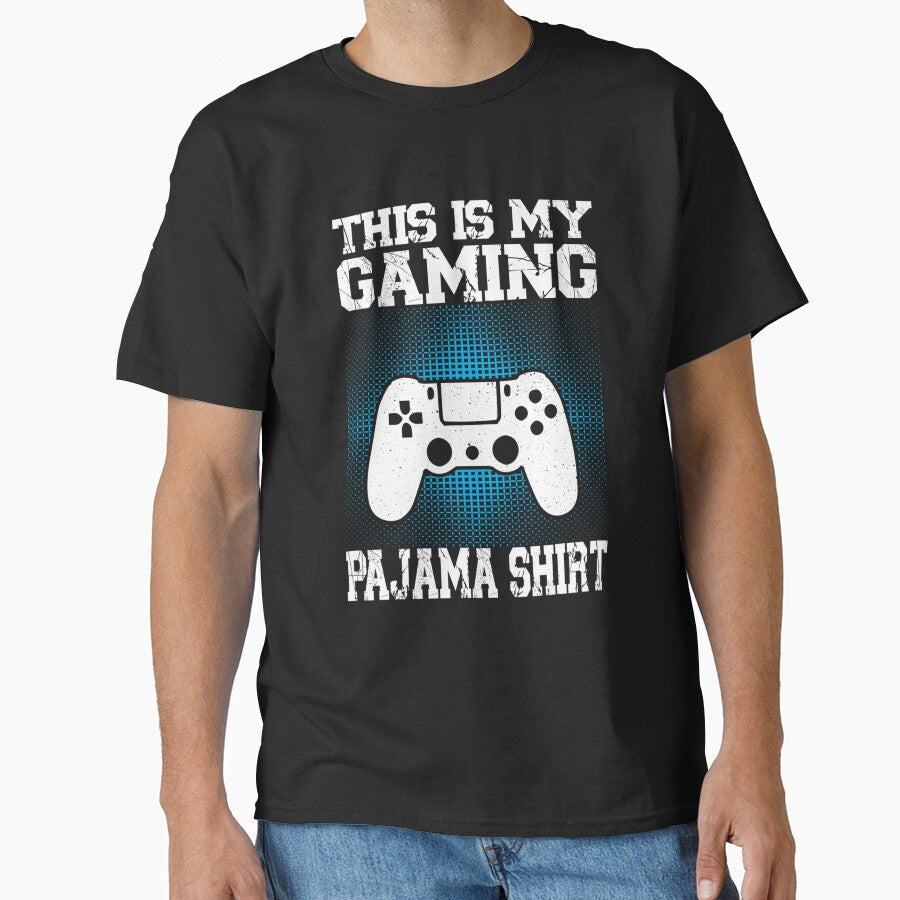 This Is My gaming Pajama Shirt Funny Video Game Gamer by taaddison50 Unisex , , , Long Sleeve Tee