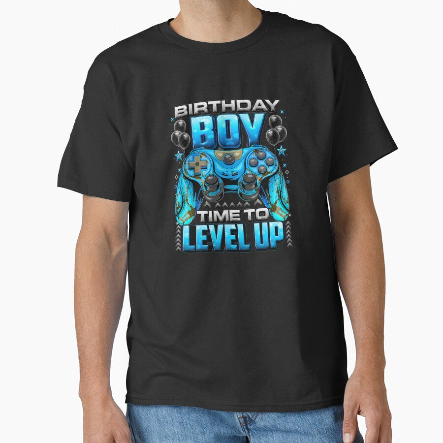 Birthday Boy Gamer Time to Level Up Controller by FGTV2021 Unisex , , , Long Sleeve Tee