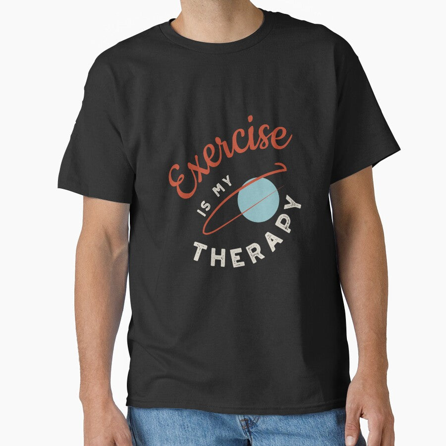 Fitness Exercise is My Therapy by whyitsme Unisex , , , Long Sleeve Tee